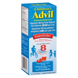 Children's Advil Ibuprofen Fever Reducer/Pain Reliever Oral Suspension, Fruit Flavor