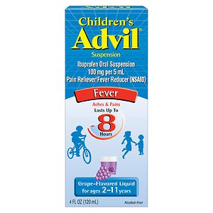 Children's Advil Ibuprofen Fever Reducer/Pain Reliever Oral Suspension, Grape