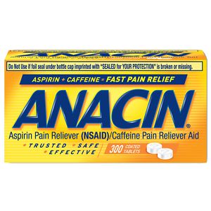 Anacin Pain Reliever, Coated Tablets image
