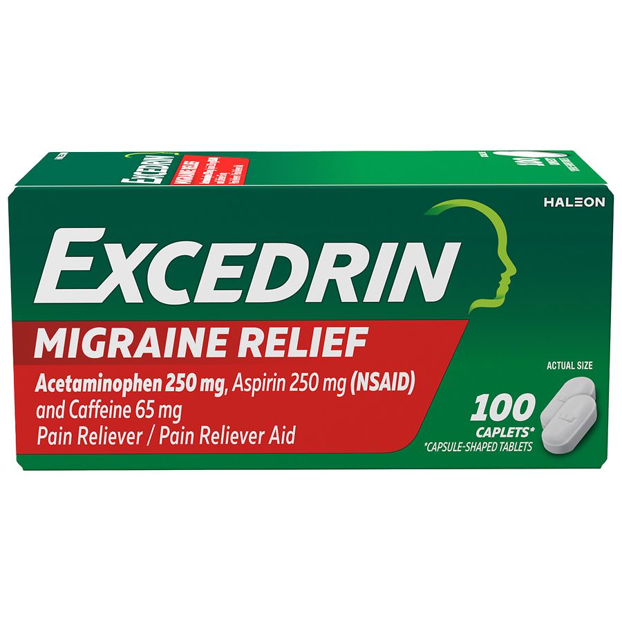 Excedrin Migraine Pain Reliever Caplets Walgreens