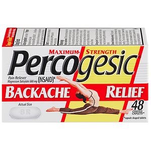 Percogesic Maximum Strength Backache Relief, Coated Caplets image