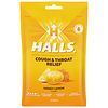 Halls Menthol Cough Suppressant Oral Anesthetic Drops Honey Lemon