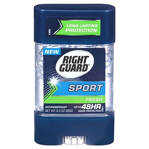 Right Guard Sport 3-D Odor Defense, Antiperspirant & Deodorant Clear Gel, Fresh Scent