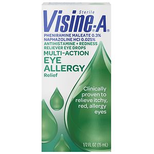 Visine-A Eye Allergy Relief, Antihistamine & Redness Reliever, Drops