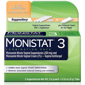 Monistat 3 Vaginal Antifungal Combination Pack image