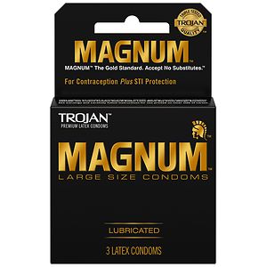 Trojan Magnum Lubricated Premium Latex Condoms image
