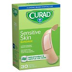 Curad Sensitive Skin Adhesive Bandages, Regular Size