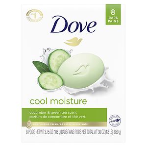 Dove go fresh Cool Moisture Beauty Bars (4.25 oz Bars), Cucumber & Green Tea