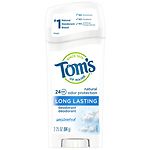 Tom's of Maine Long Lasting Natural Aluminum Free Deodorant Stick, Unscented