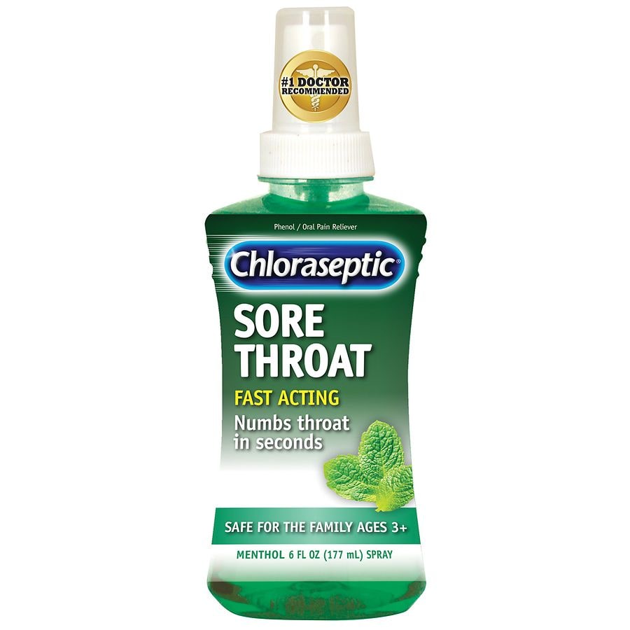 Chloraseptic Sore Throat Relief Spray Menthol Walgreens 9540