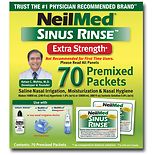 NeilMed Sinus Rinse Saline Nasal Rinse Premixed Packets Exta Strength