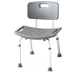 Medline Bath Bench with Back, White