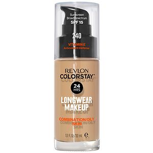 Revlon Colorstay for Combo/Oily Skin Makeup with SPF 6, Medium Beige 240 Revlon Colorstay for Combo/Oily Skin Makeup with SPF 6, Medium Beige 240