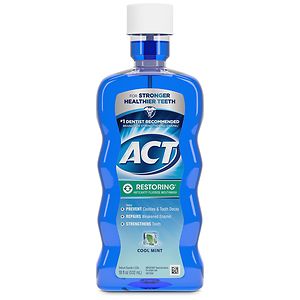 ACT Restoring Anticavity Fluoride Mouthwash Cool Mint image