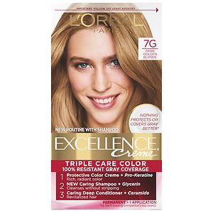 L'Oreal Excellence Creme Haircolor, Dark Golden Blonde 7G