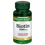 Nature's Bounty Biotin 5000mcg Super Potency Capsules