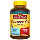 Nature Made Flaxseed Oil 1000 mg Dietary Supplement Liquid Softgels product image