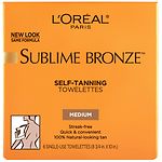 L'Oreal Sublime Bronze Self-Tanning, Towelettes, Medium