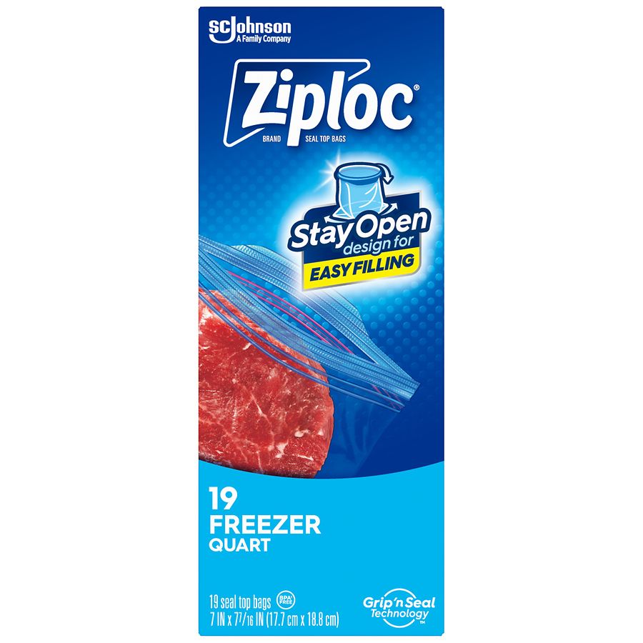 Ziploc Heavy Duty Freezer Bags Quart Walgreens