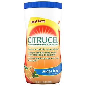 Citrucel Sugar Free Fiber Therapy for Regularity, Methylcellulose Orange Flavor image