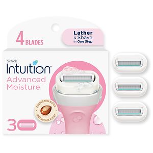Schick Intuition Plus Cartridges, Advanced Moisture with Shea Butter, with Shea Butter