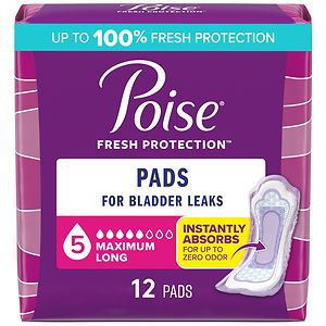 Poise Pads, Extra Coverage, Maximum
