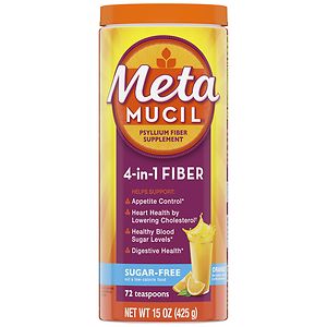  Metamucil Sugar Free MultiHealth Fiber Texture Powder Supplement Orange Smooth 
