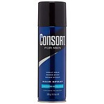 Consort For Men Hair Spray, Extra Hold, Unscented, Aerosol