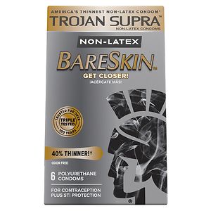 Trojan Supra Lubricated Premium Condoms, MicroSheer Polyurethane, Ultra-Thin image