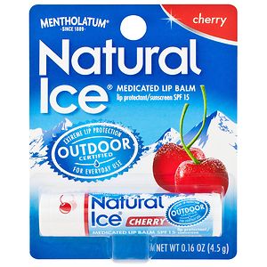 Natural Ice Medicated Lip Protectant/Sunscreen SPF 15, Cherry Natural Ice Medicated Lip Protectant/Sunscreen SPF 15, Cherry