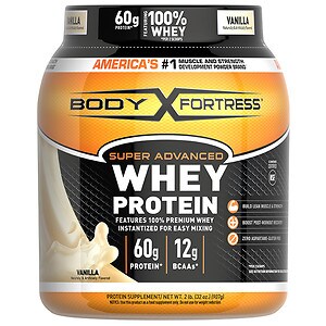 Body Fortress Super Advanced Whey Protein Supplement Powder Vanilla Vanilla image