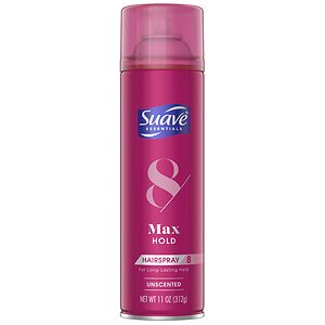 Suave Max Hold Unscented Hairspray, 8 Suave Max Hold Unscented Hairspray, 8