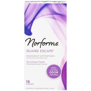 Norforms Feminine Deodorant Suppositories Island Escape image