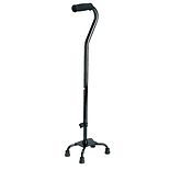 Bariatric Small Base Aluminum Quad CaneBlack wag-Bariatric Small Base Aluminum Quad CaneBlack