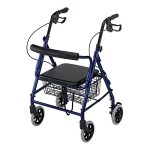 Duro-Med Ultra Lightweight Hemi Aluminum Rollator - Royal Blue