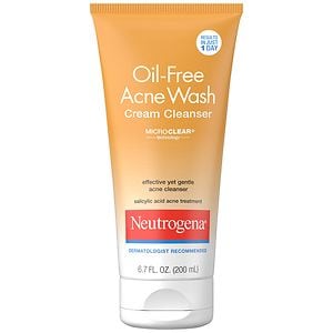  Neutrogena Oil-Free Acne Wash Cream Cleanser 