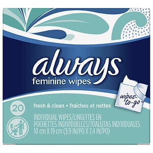  Always Wipes-to-Go Individual Wipes Lightly Scented 