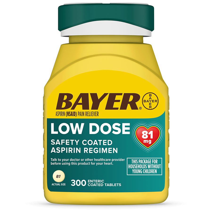 Bayer Aspirin Low Dose 81 mg Tablets Walgreens