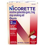 Nicorette Nicotine Gum 2mg, Cinnamon Surge
