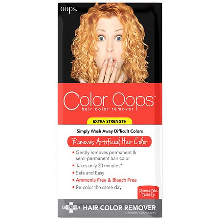 color oops extra strength hair color remover 1 kit