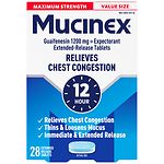 Mucinex Expectorant, 1200mg, Extended-Release Bi-Layer Tablets