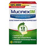MucinexDM Expectorant and Cough Suppressant, 1200 mg, Extended-Release Bi-Layer Tablets