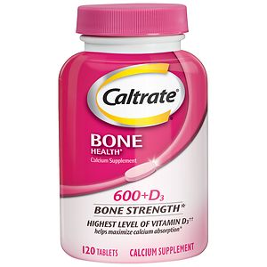  Caltrate 600+D Calcium Supplement Tablets 