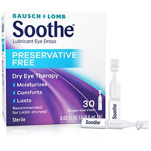 Soothe Lubricant Eye Drops, Preservative Free