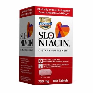 Slo-Niacin Polygel Controlled-Release Niacin, 750mg, Tablets