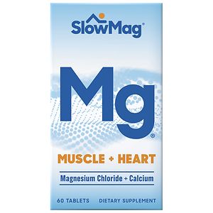  Slow-Mag Magnesium Chloride Dietary Supplement Tablets with Calcium 