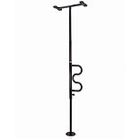 Safety Security Pole & Curve Grab BarBlack wag-Safety Security Pole & Curve Grab BarBlack