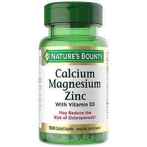 Nature's Bounty Calcium Magnesium Zinc, Tablets