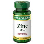 Nature's Bounty Chelated Zinc 50 mg Gluconate, Caplets