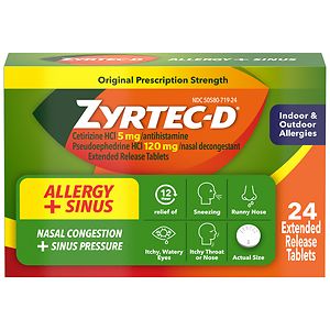 Zyrtec-D Allergy & Congestion, 12 Hour, Extended Release Tablets